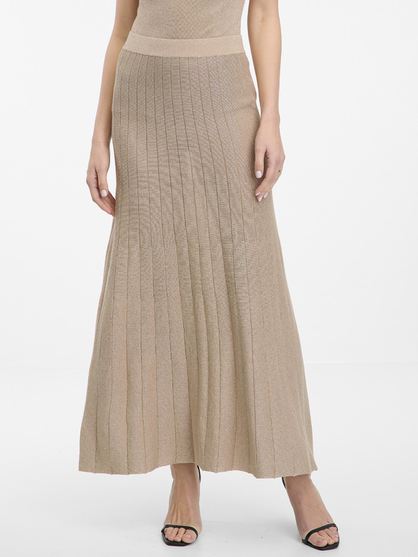 Orsay Χρυσή γυναικεία φούστα ORSAY