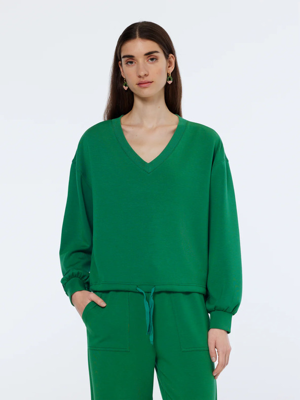 Scotch & Soda Πράσινο γυναικείο φούτερ από modal Scotch & Soda