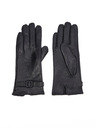 Orsay Μαύρα γυναικεία δερμάτινα γάντια ORSAY