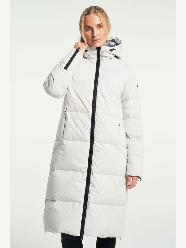 Tenson Γυναικείο χειμερινό παλτό lifestyle TENSON Shanna Down Coat W ανοιχτό γκρι