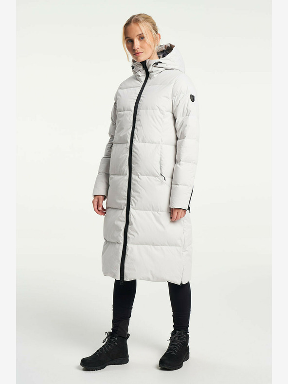 Tenson Γυναικείο χειμερινό παλτό lifestyle TENSON Shanna Down Coat W ανοιχτό γκρι