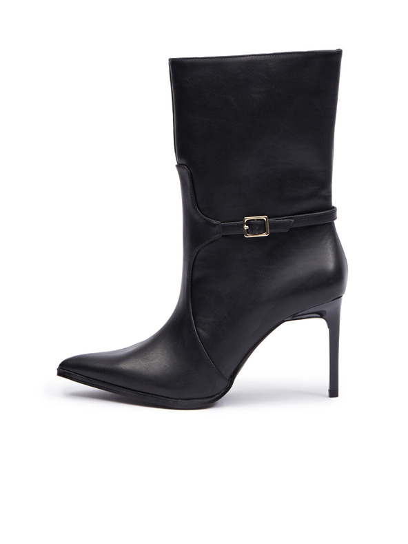 Orsay Μαύρες γυναικείες μπότες αστραγάλου με σόλα ORSAY