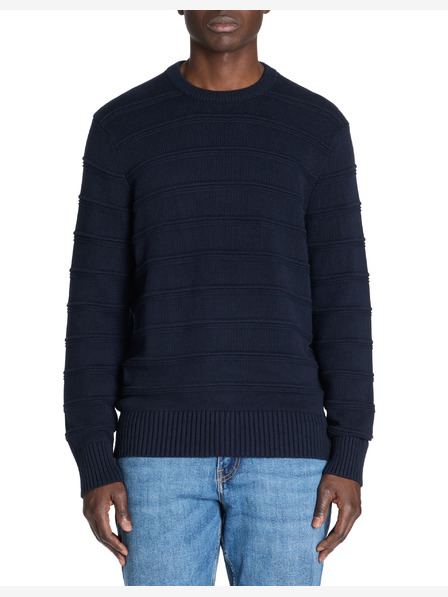 Celio Σκούρο μπλε ανδρικό πουλόβερ Celio Leaaron
