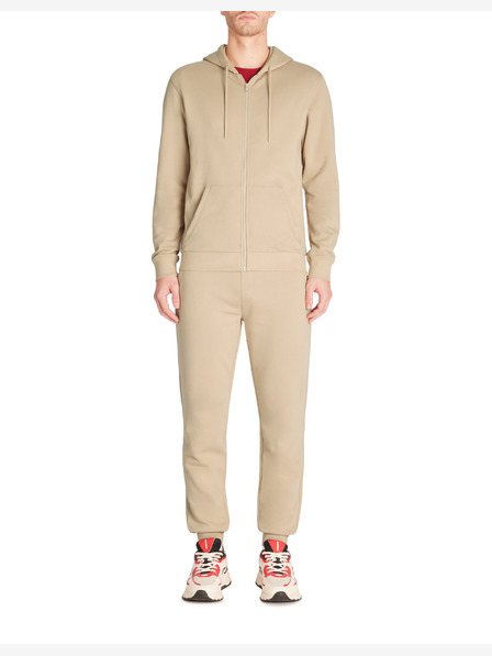 Celio Μπεζ ανδρική φούτερ με φερμουάρ Celio Fethree