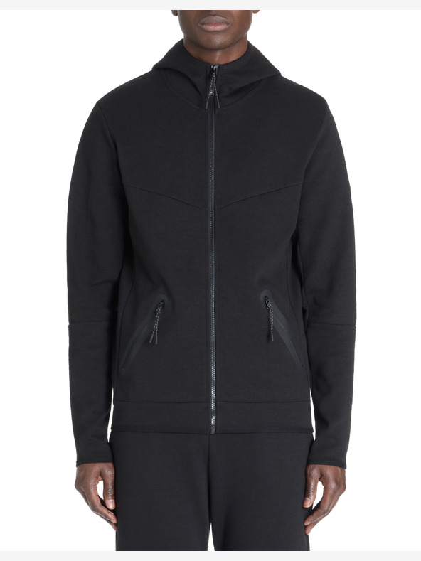 Celio Μαύρο ανδρικό φούτερ με κουκούλα και φερμουάρ Celio Lenewyoke