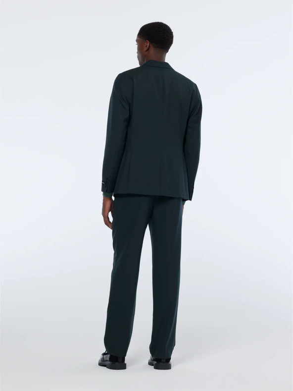 Scotch & Soda Ανδρικό σκούρο πράσινο μάλλινο σακάκι Scotch & Soda