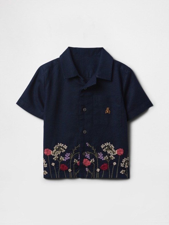 GAP Παιδικό λινό πουκάμισο Gap