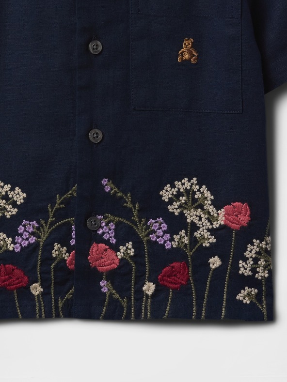 GAP Παιδικό λινό πουκάμισο Gap