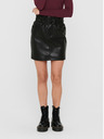 ONLY Μαύρη γυναικεία μίνι φούστα από δερματίνη ONLY Maiya