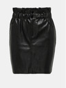 ONLY Μαύρη γυναικεία μίνι φούστα από δερματίνη ONLY Maiya
