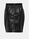 ONLY Μαύρη γυναικεία μίνι φούστα από δερματίνη ONLY Maiya