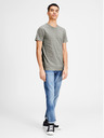 Jack & Jones Γκρι ριγέ basic t-shirt Jack & Jones Basic