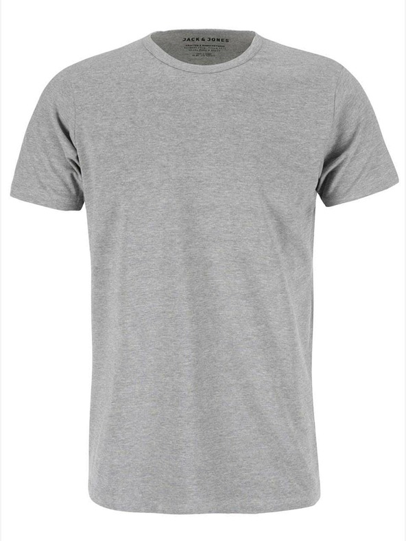 Jack & Jones Γκρι ριγέ basic t-shirt Jack & Jones Basic