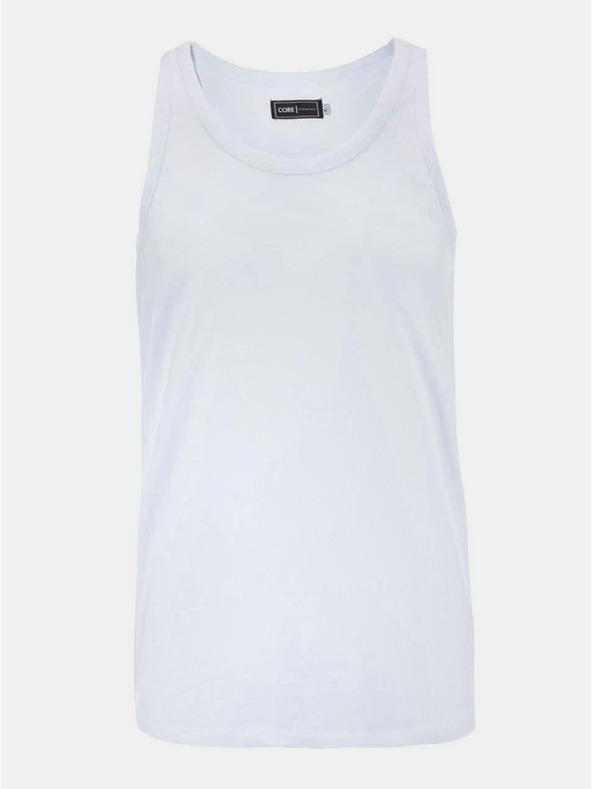 Jack & Jones Λευκό ανδρικό βασικό μπλουζάκι Jack & Jones
