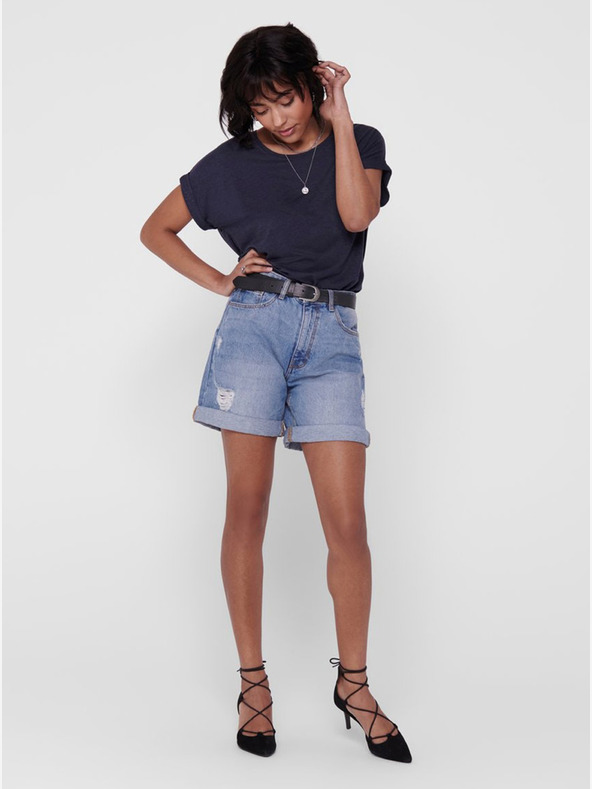 ONLY Μπλε χαλαρό μπλουζάκι ONLY Moster T-shirt