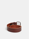 Jack & Jones Σκούρο καφέ δερμάτινη ανδρική ζώνη Jack & Jones Paul Belt