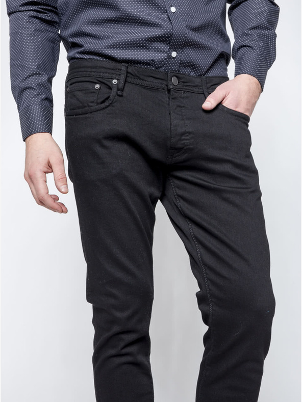 Jack & Jones Μαύρο ανδρικό τζιν Jack & Jones Glenn Jeans