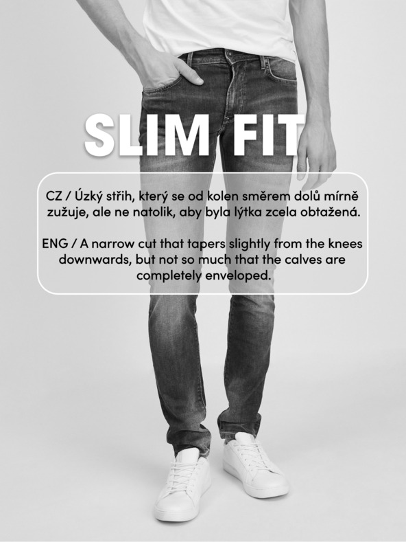 Jack & Jones Μαύρο ανδρικό τζιν Jack & Jones Glenn Jeans