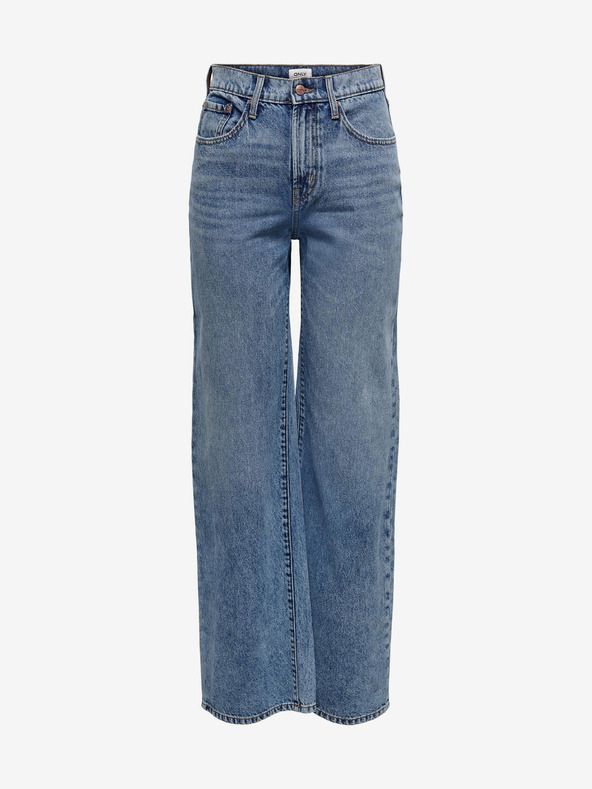 ONLY Γυναικείο μπλε φαρδύ τζιν ONLY Hope