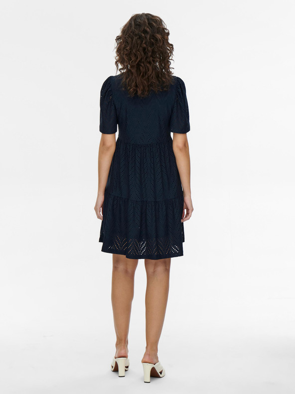 Jacqueline de Yong Σκούρο μπλε διάτρητο κοντό φόρεμα JDY Carla