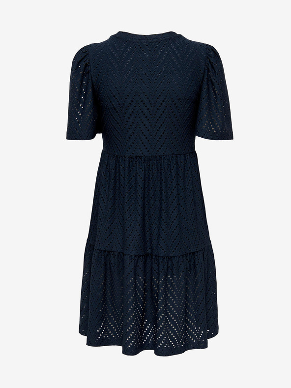 Jacqueline de Yong Σκούρο μπλε διάτρητο κοντό φόρεμα JDY Carla