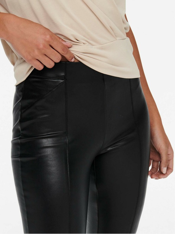 ONLY Μαύρο κολάν από δερματίνη ONLY Jessie