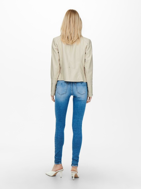 ONLY Κρεμ γυναικείο δερμάτινο Curvy ONLY Gemma