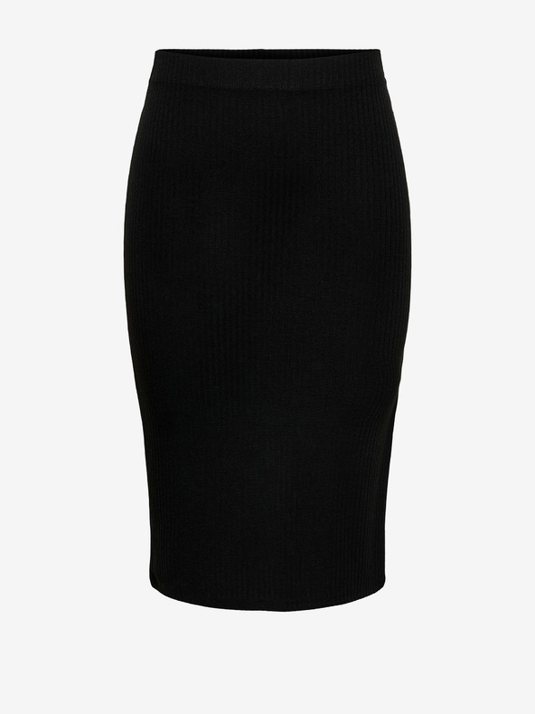 ONLY Μαύρη γυναικεία φούστα με ραβδώσεις χωρίς μανίκια ONLY Emma