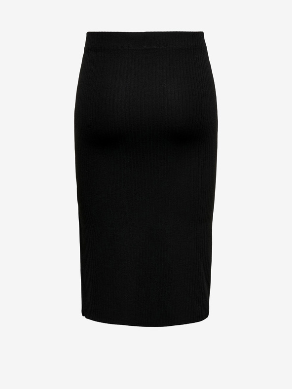 ONLY Μαύρη γυναικεία φούστα με ραβδώσεις χωρίς μανίκια ONLY Emma