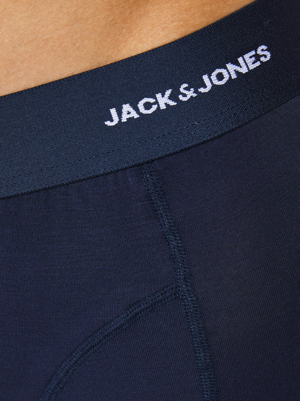Jack & Jones Σετ τριών ανδρικών σορτς μπόξερ σε σκούρο μπλε, μπορντό και μαύρο Jack & Jones Basic