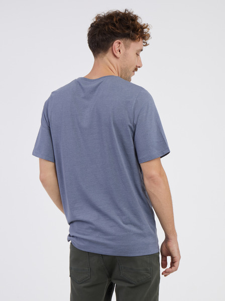 Jack & Jones Μπλε ανδρικό ριγέ βασικό πουκάμισο Jack & Jones Organic