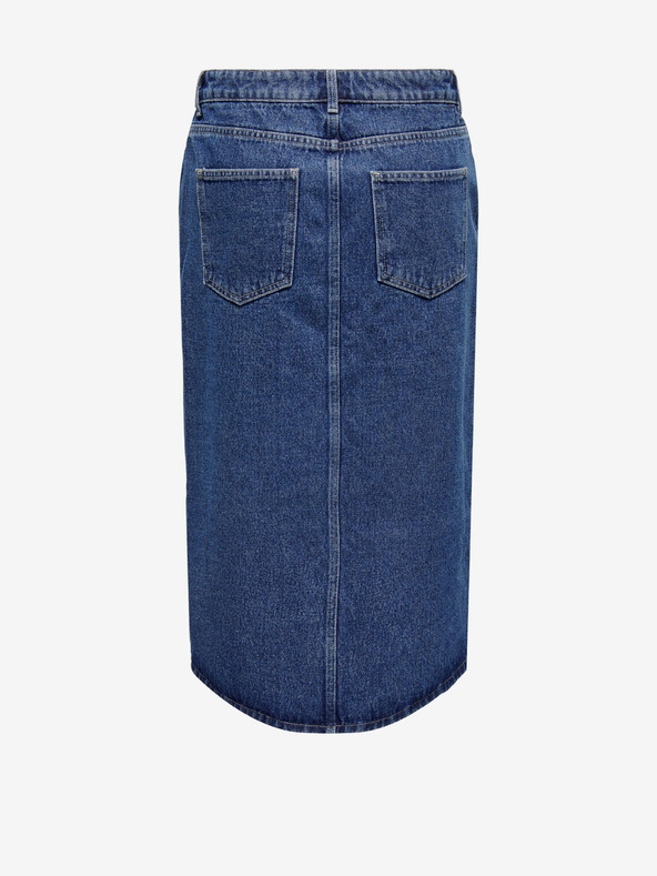 ONLY Μπλε γυναικεία φούστα μίντι από τζιν ΜΟΝΟ Bianca