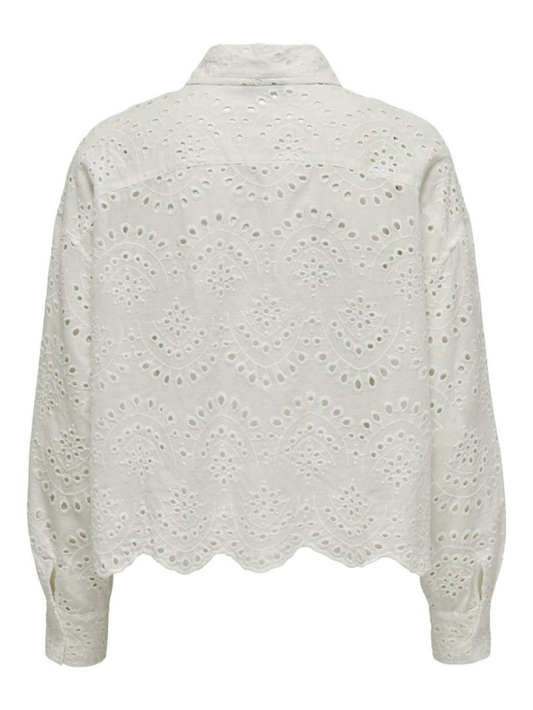 ONLY Λευκό γυναικείο πουκάμισο ΜΟΝΟ Valais