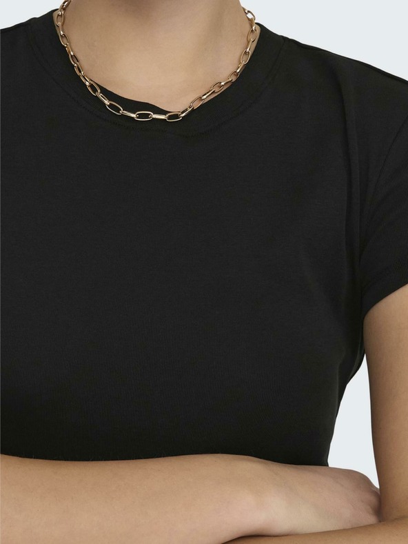 ONLY Μαύρο γυναικείο βασικό πουκάμισο ONLY Elina