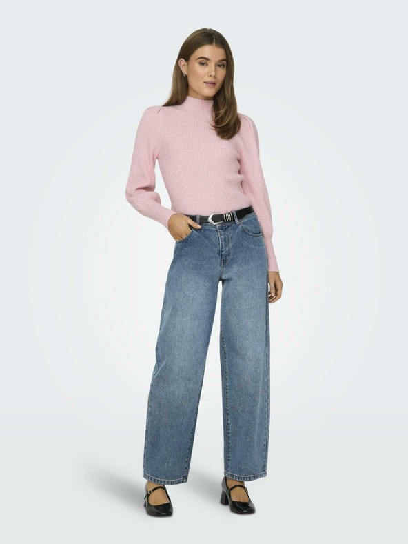 ONLY Ανοιχτό ροζ γυναικείο πουλόβερ ONLY Katia Sweater