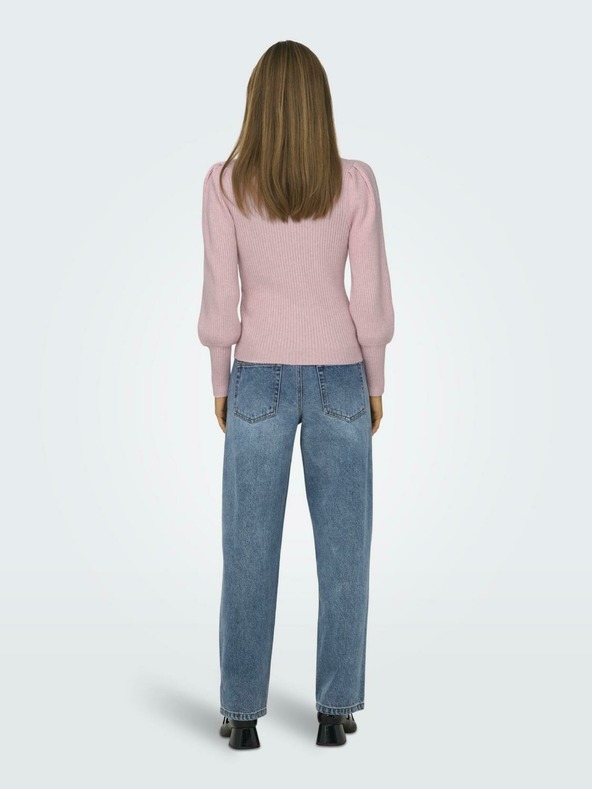 ONLY Ανοιχτό ροζ γυναικείο πουλόβερ ONLY Katia Sweater