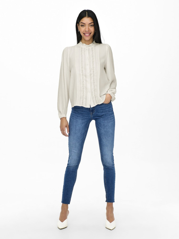 Jacqueline de Yong Γυναικείο πουκάμισο Cream JDY Ellis