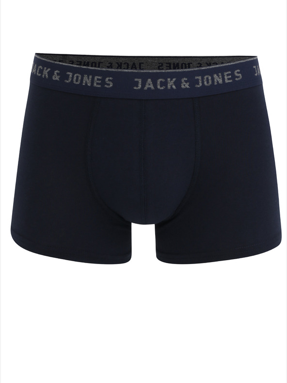 Jack & Jones Σετ από δύο σκούρα μπλε ανδρικά μποξεράκια Jack & Jones Vincent