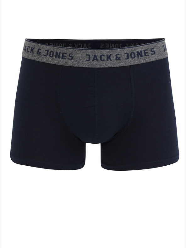 Jack & Jones Σετ από δύο σκούρα μπλε ανδρικά μποξεράκια Jack & Jones Vincent