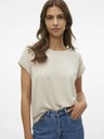 Vero Moda Γυναικείο μπεζ T-shirt Vero Moda Lava