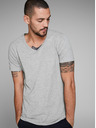 Jack & Jones Ανοιχτό γκρι ριγέ μπλουζάκι Jack & Jones Basic T-shirt