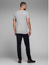 Jack & Jones Ανοιχτό γκρι ριγέ μπλουζάκι Jack & Jones Basic T-shirt