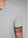 Jack & Jones Ανοιχτό γκρι ριγέ μπλουζάκι Jack & Jones Basic T-shirt