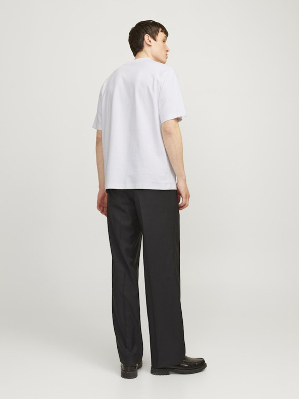 Jack & Jones Λευκό Jack & Jones ανδρικό φούτερ με κουκούλα