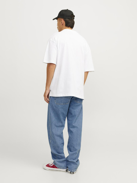 Jack & Jones Μπλε ανδρικό τζιν φαρδιάς εφαρμογής Jack & Jones Glenn