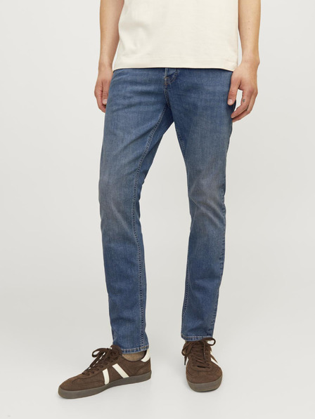 Jack & Jones Μπλε ανδρικό τζιν στενής εφαρμογής Jack & Jones Glenn