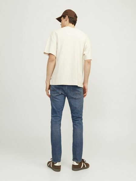 Jack & Jones Μπλε ανδρικό τζιν στενής εφαρμογής Jack & Jones Glenn