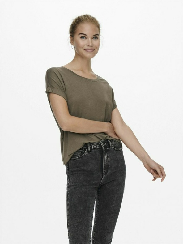 ONLY Καφέ γυναικείο μπλουζάκι ONLY Moster T-shirt