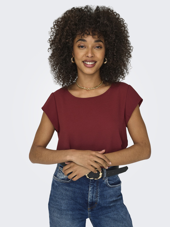 ONLY ONLY Vic μπορντό γυναικεία μπλούζα