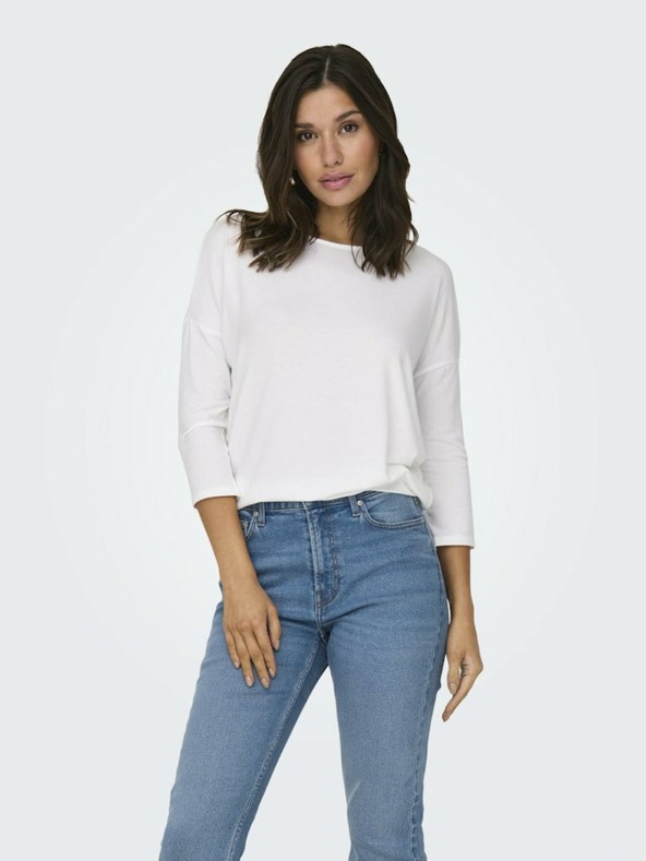 ONLY Λευκή γυναικεία μπλούζα ONLY Glamour T-shirt